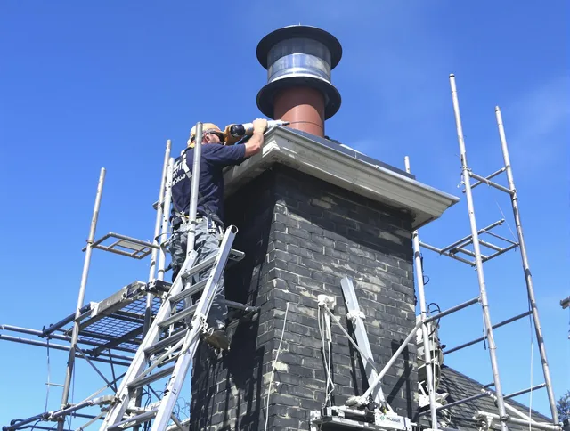 Sturdy chimney crown finished by Aurora Chimney Sweep in Aurora, OH