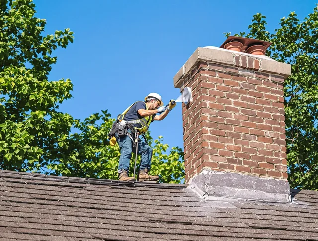 Aurora Chimney Sweep performing an inspection with advanced tools in Aurora, OH