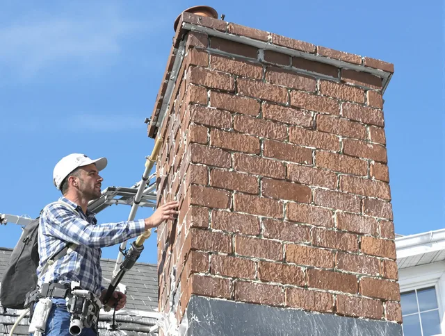 Brickwork for a chimney rebuild by Aurora Chimney Sweep in Aurora, OH