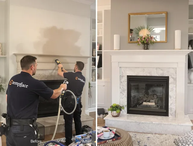 Professional soot removal by Aurora Chimney Sweep team in Aurora, OH